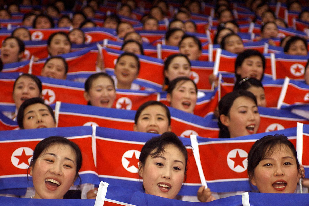 In Photos North Korea S Cheerleading Squad — An Army Of