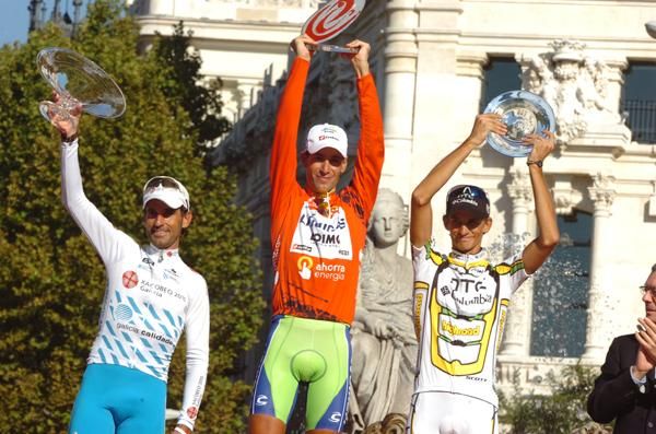 The 2010 Vuelta podium
