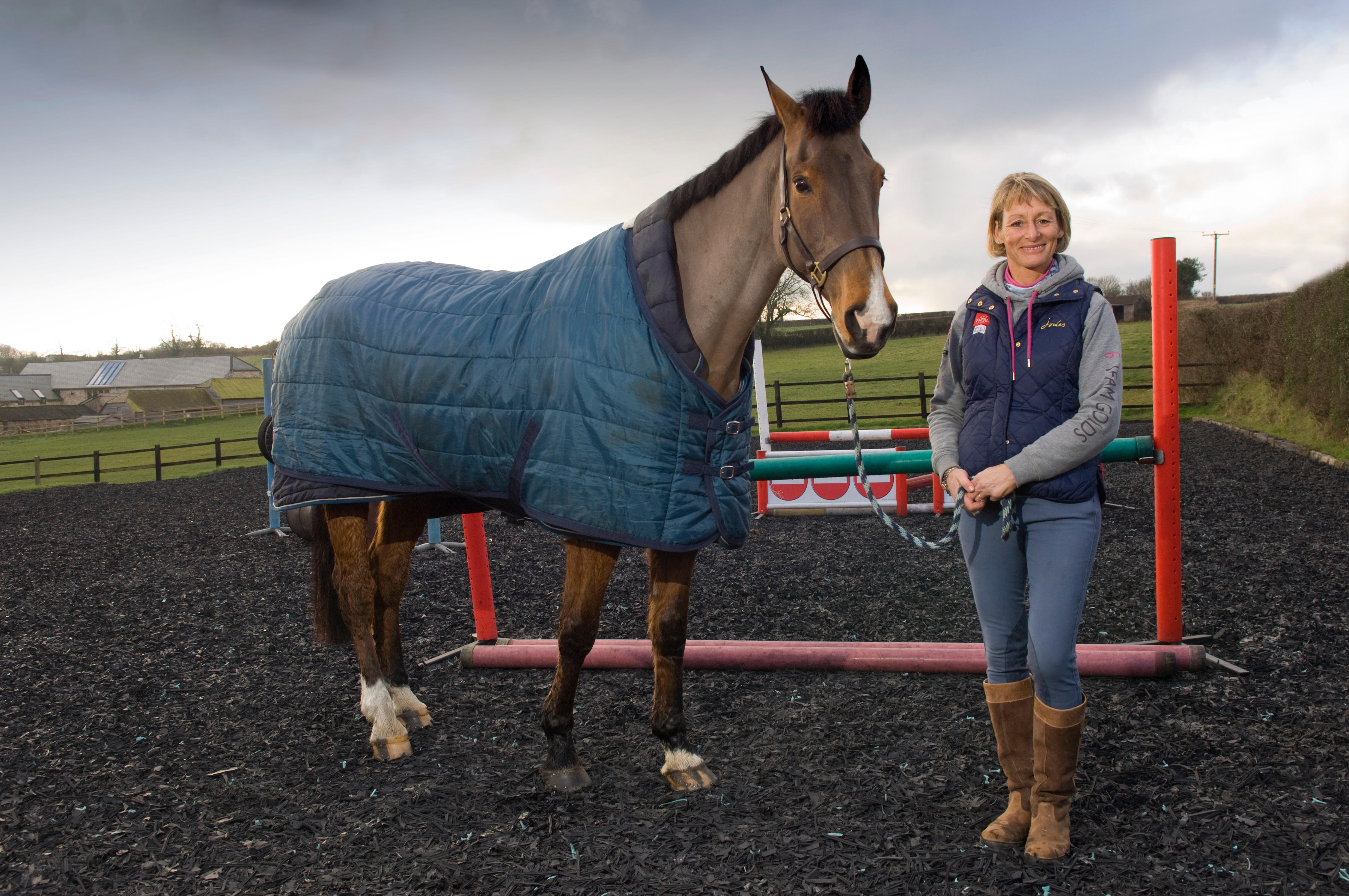 Olympic equestrian eventer Mary King at her home in Devon