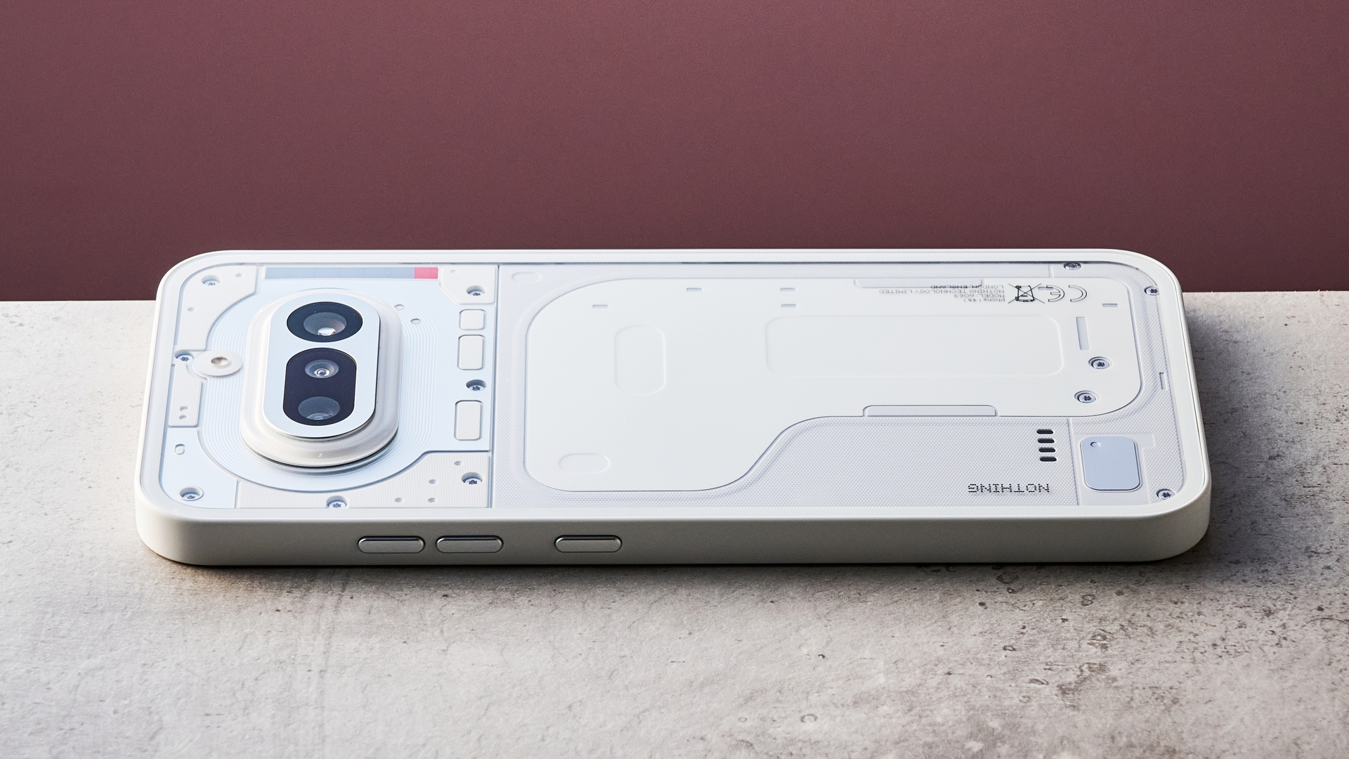 Nothing Phone (4a) laying flat