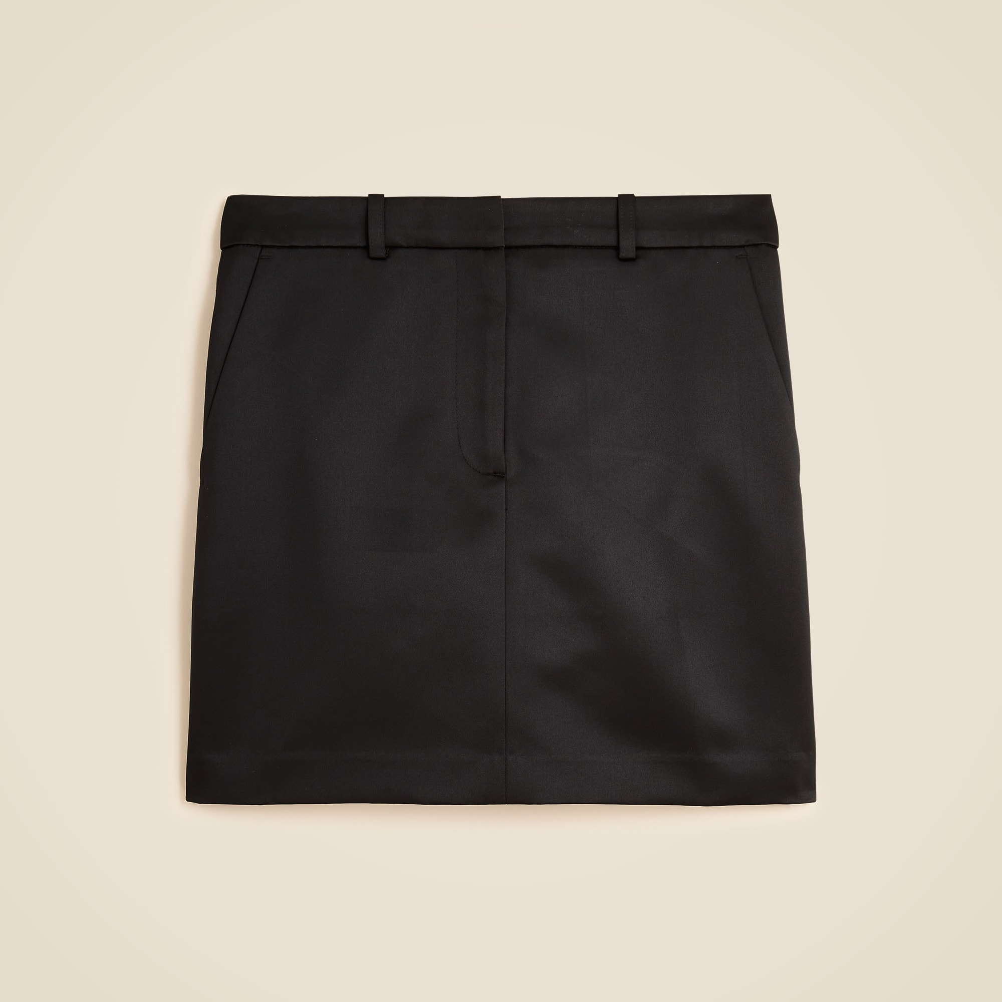 Mini Trouser Skirt in Duchesse Satin