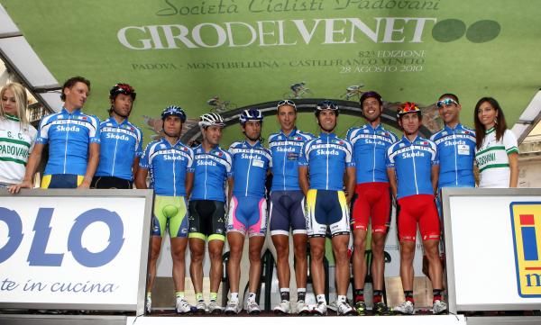 The Italian national team at the Giro del Veneto