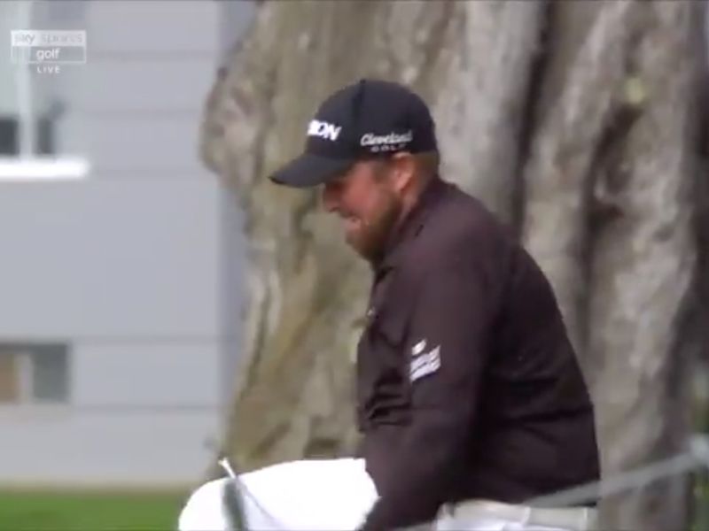 Shane Lowry Snaps Club Over Knee