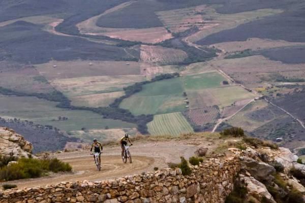 The final dramatic climb up the Swartberg Pass took the riders up a total of 1,100 metres