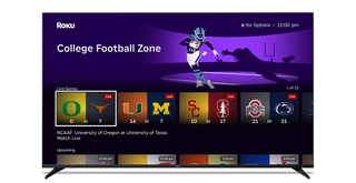 Roku screen shot showing its new live sports scores feature