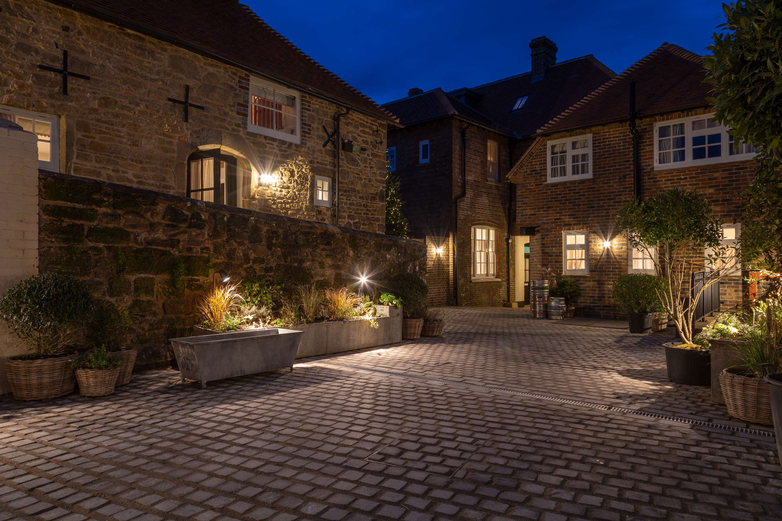 English country hotel and pub interior