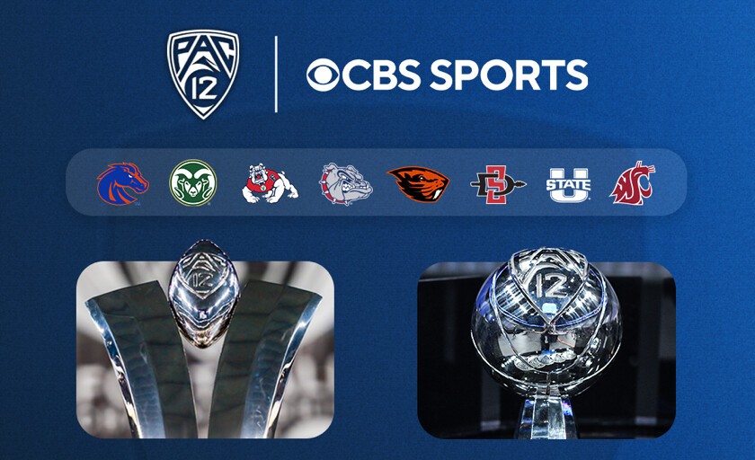 Pac-12 and CBS Sports logos