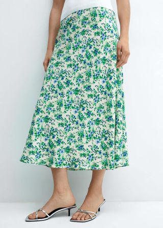 Printed Satin Skirt - Women