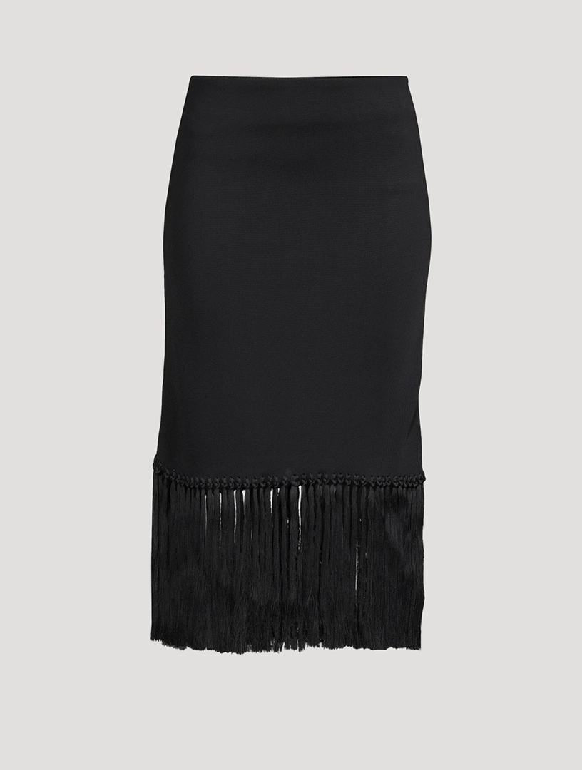 Fringe Midi Skirt
