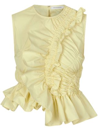 Geo Ruffled Top