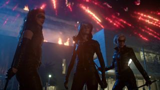 Dinah Drake, Mia Smoak and Laurel Lance in Green Arrow and the Canaries backdoor pilot