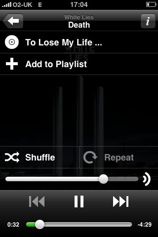 Spotify on iphone