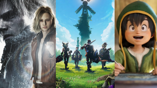 Resident Evil, Towerborne and DQ VII next to each other