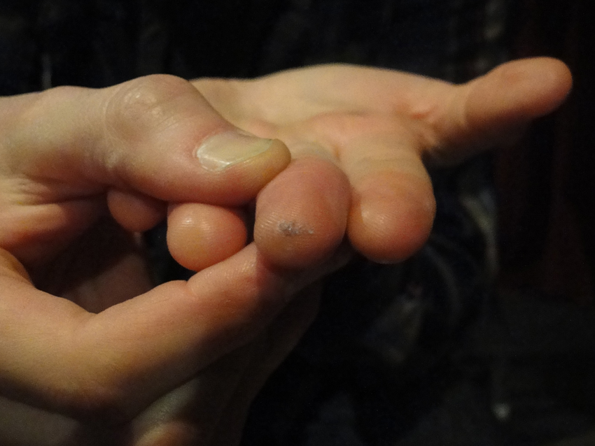 And you thought we were kidding about that finger...
