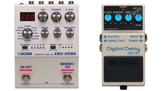 Boss DD-3T and DD-200 delay pedals