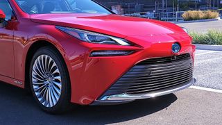 Front bumper of the Toyota Mirai (2021)