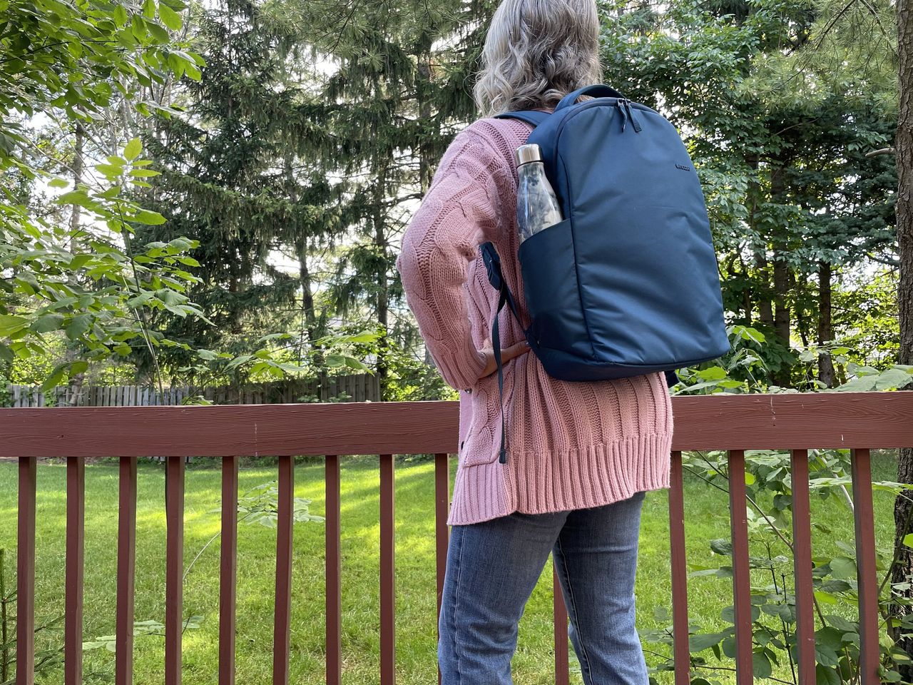 Incase Commuter Backpack With Bionic Lifestyle On Back Rear View