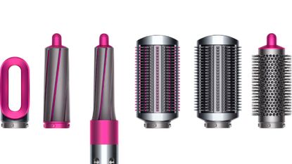 A lineup of the Dyson Airwrap heads - revlon hair dryer brush