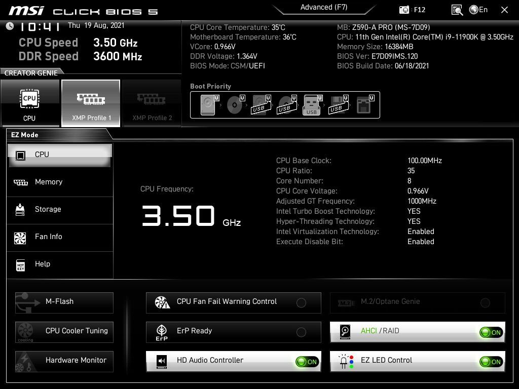 MSI MAG Z590-A Pro
