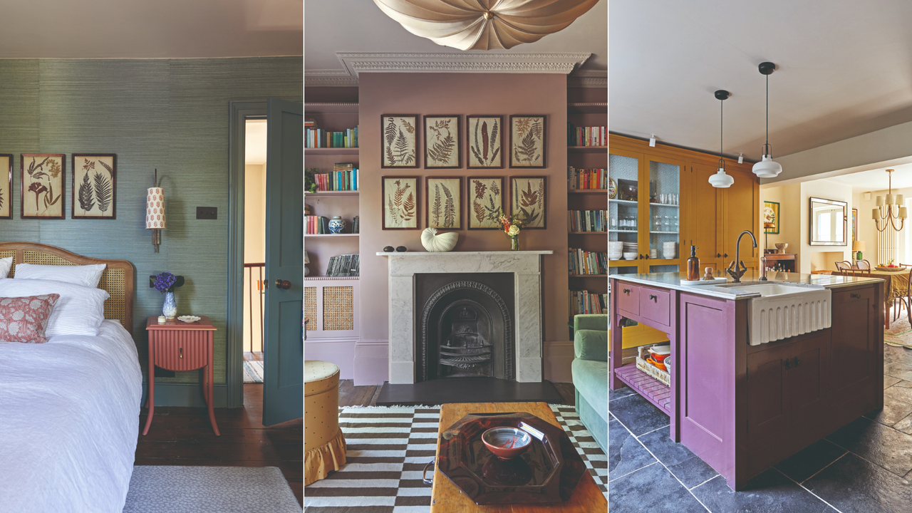 london home tour colour patterned georgian