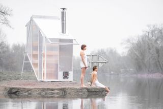 Mobile sauna by Friedrich Gerlach, Sophia Reißenweber and Emil Löber