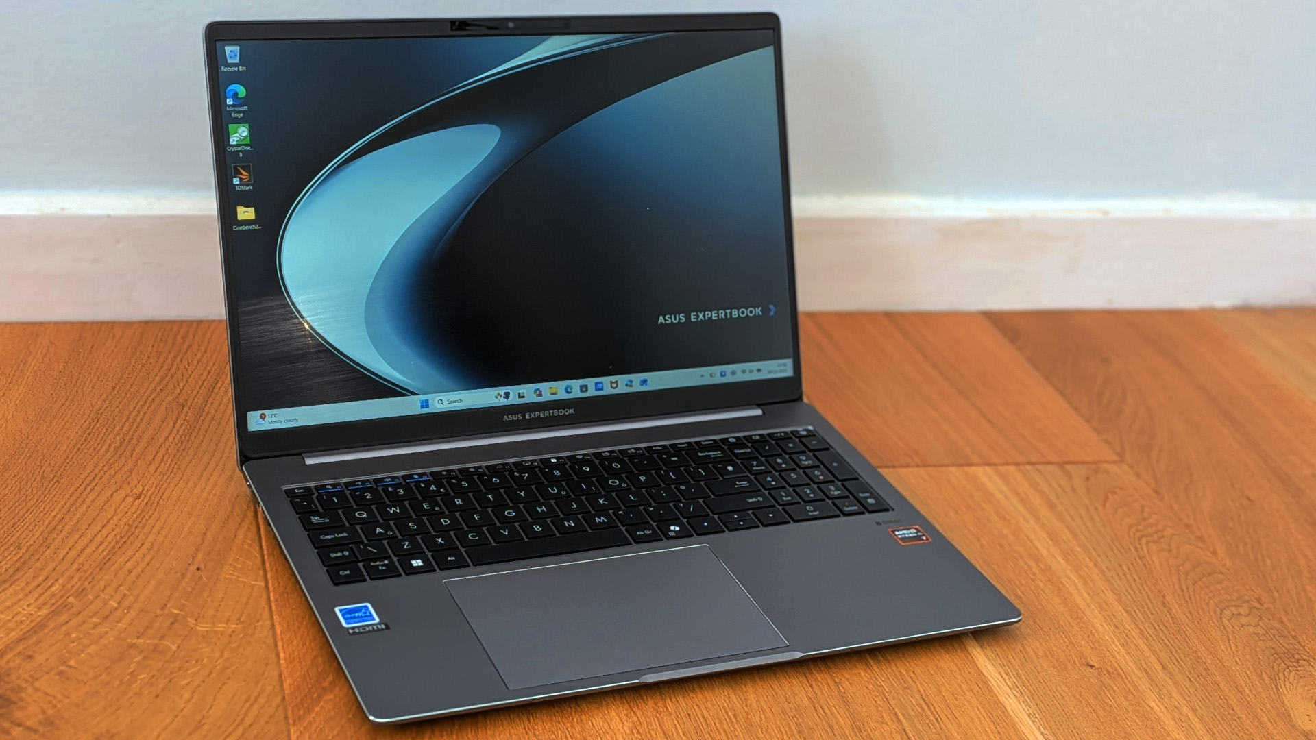 The Asus ExpertBook P3 on a desk