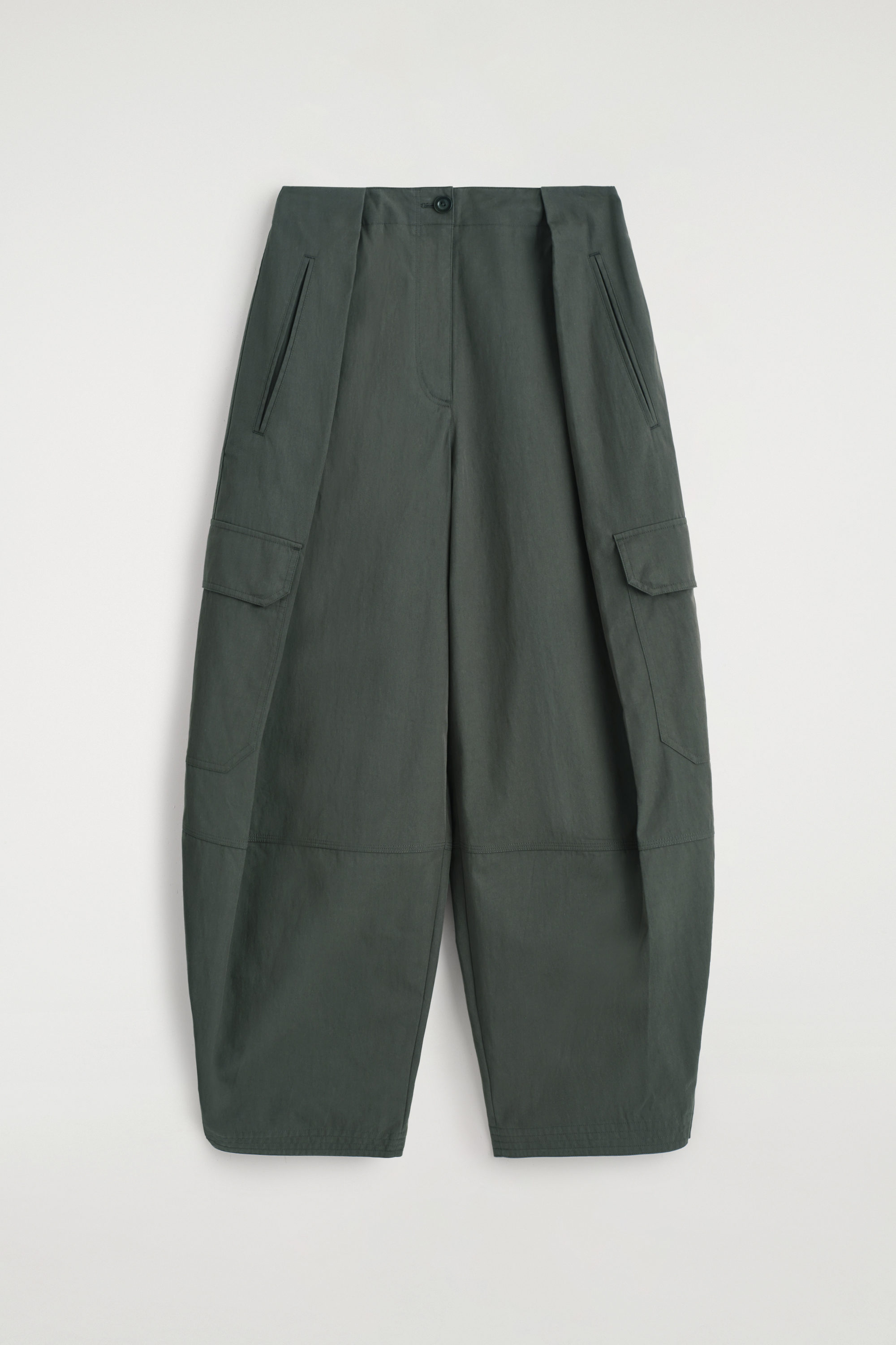 Utility Barrel-Leg Trousers