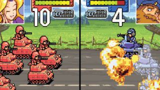 Best GBA games: a bunch of tanks firing at each other during Advance Wars.