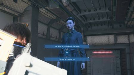 Death Stranding 2 Artist prepper Lauren Tsai as a hologram