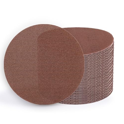 Kqcxik 50 Pcs 125mm Mesh Sanding Disc for Random Orbital Sander 120 Grit