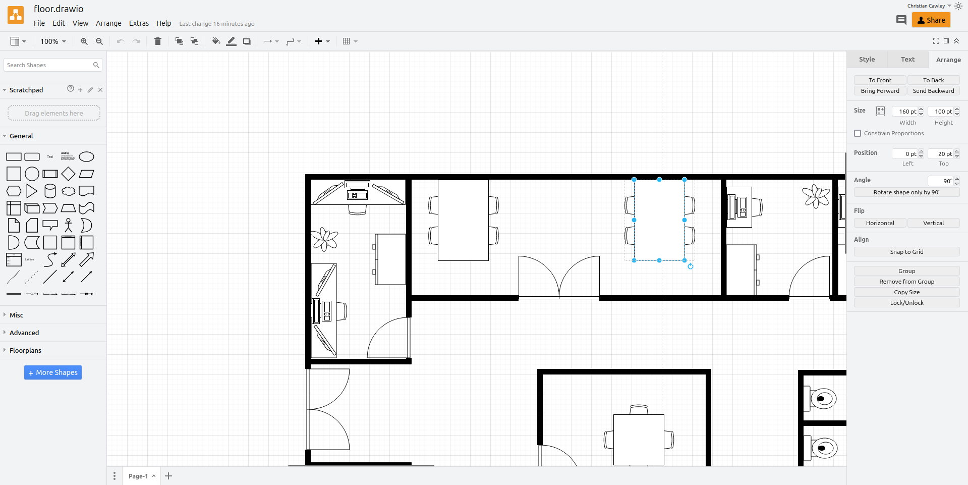 draw.io floorplan