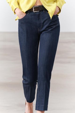 Zw Collection High Waist Cropped Bootcut Jeans