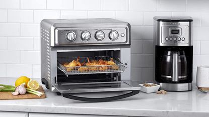 Cuisinart TOA-60 Convection Toaster Oven Air Fryer with Light Renewed Silver with Extreme Kitchen Bundle 