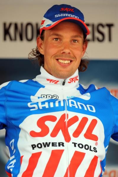 Kenny Robert Van Hummel (Skil - Shimano) on the podium following his stage win.