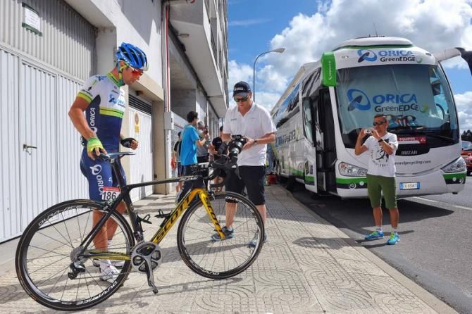 Michael Matthews talks about his new Scott bike for the Orica-GreenEdge Back Stage Pass