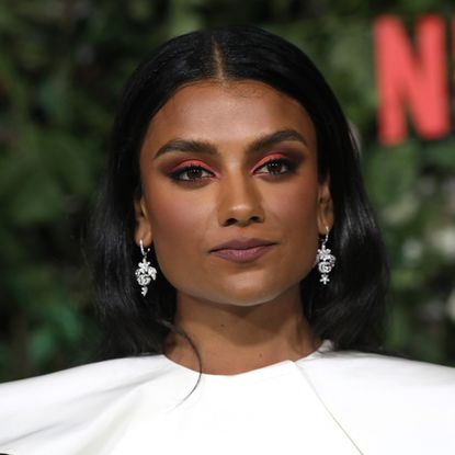 Simone Ashley attends the "Bridgerton" Series 2 World Premiere at Tate Modern