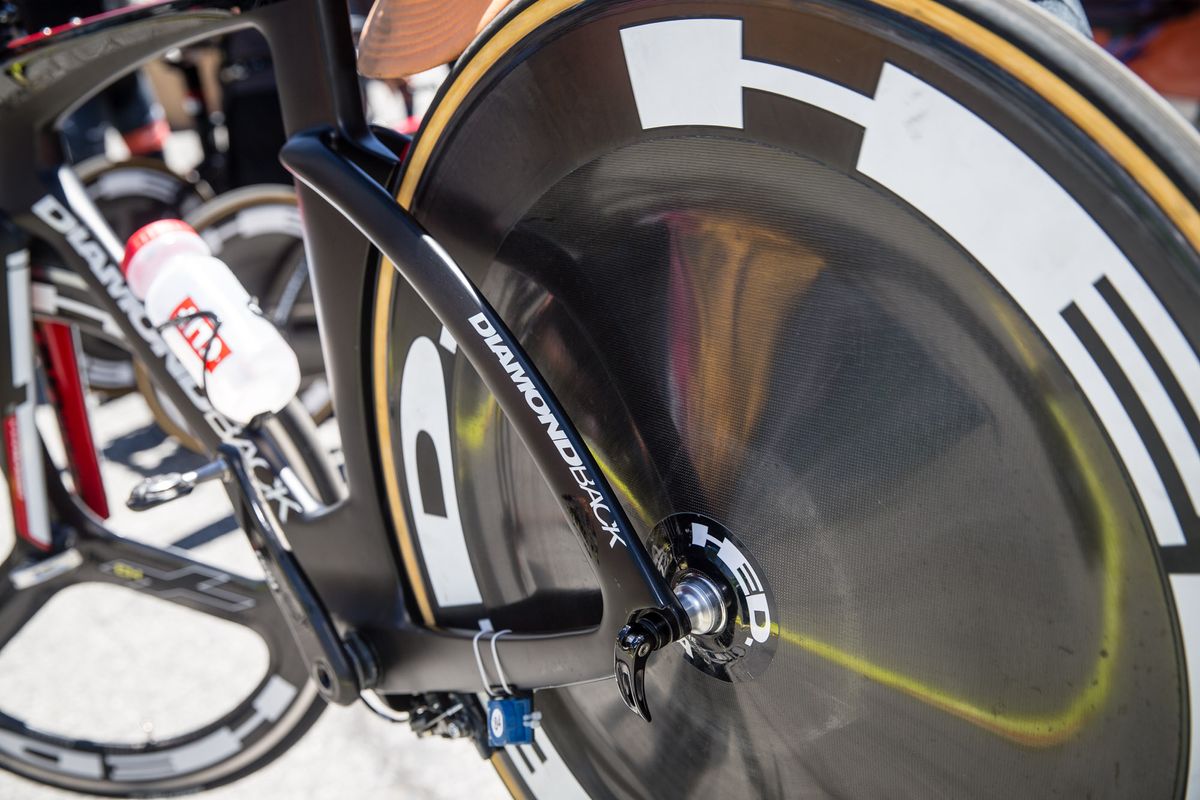 HED Stinger rear disc wheels for Rally Cycling