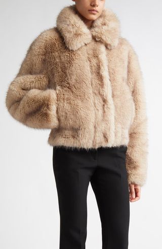 Lena Faux Fur Crop Jacket