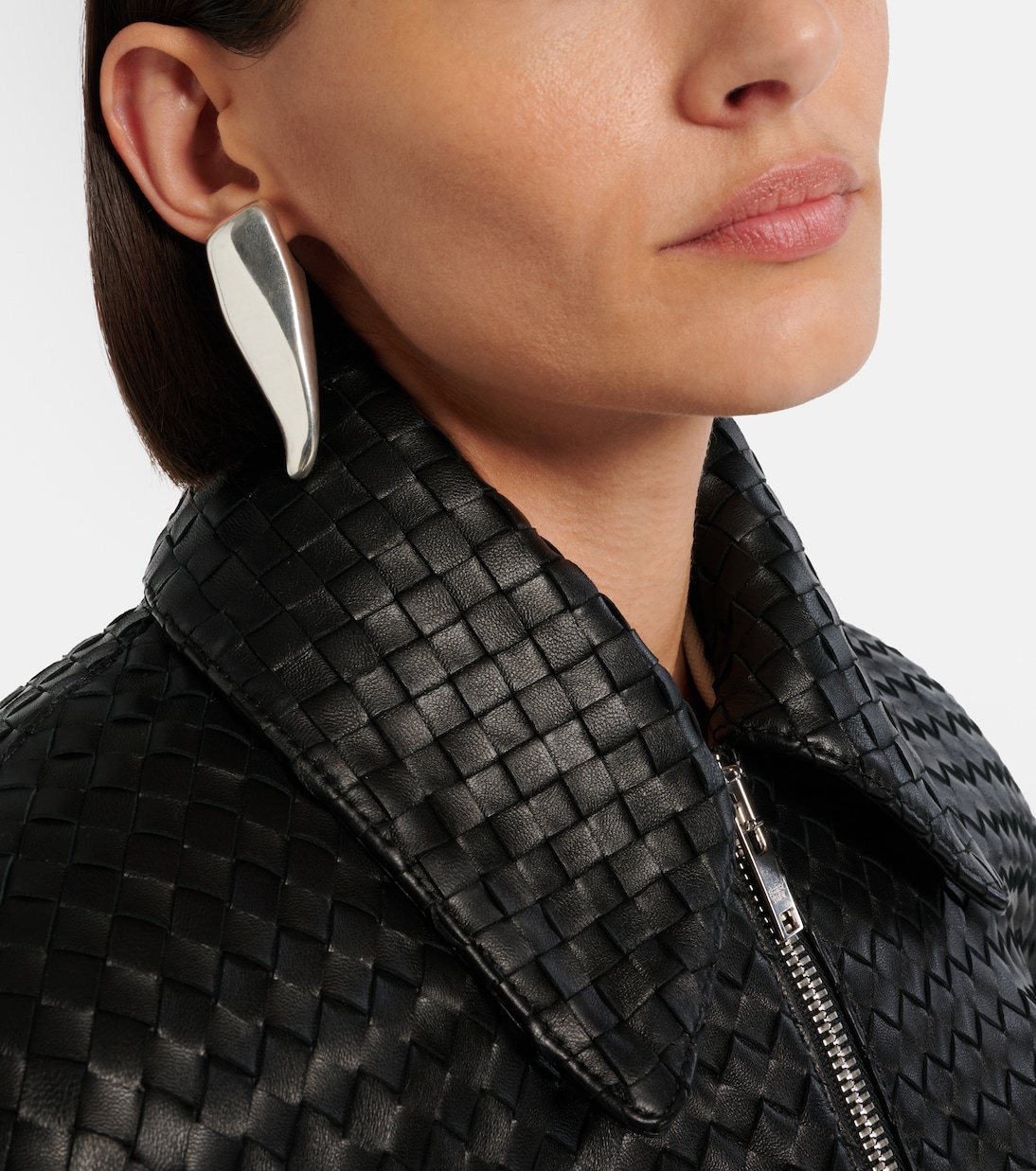 Prisma Sterling Silver Earrings in Silver - Bottega Veneta