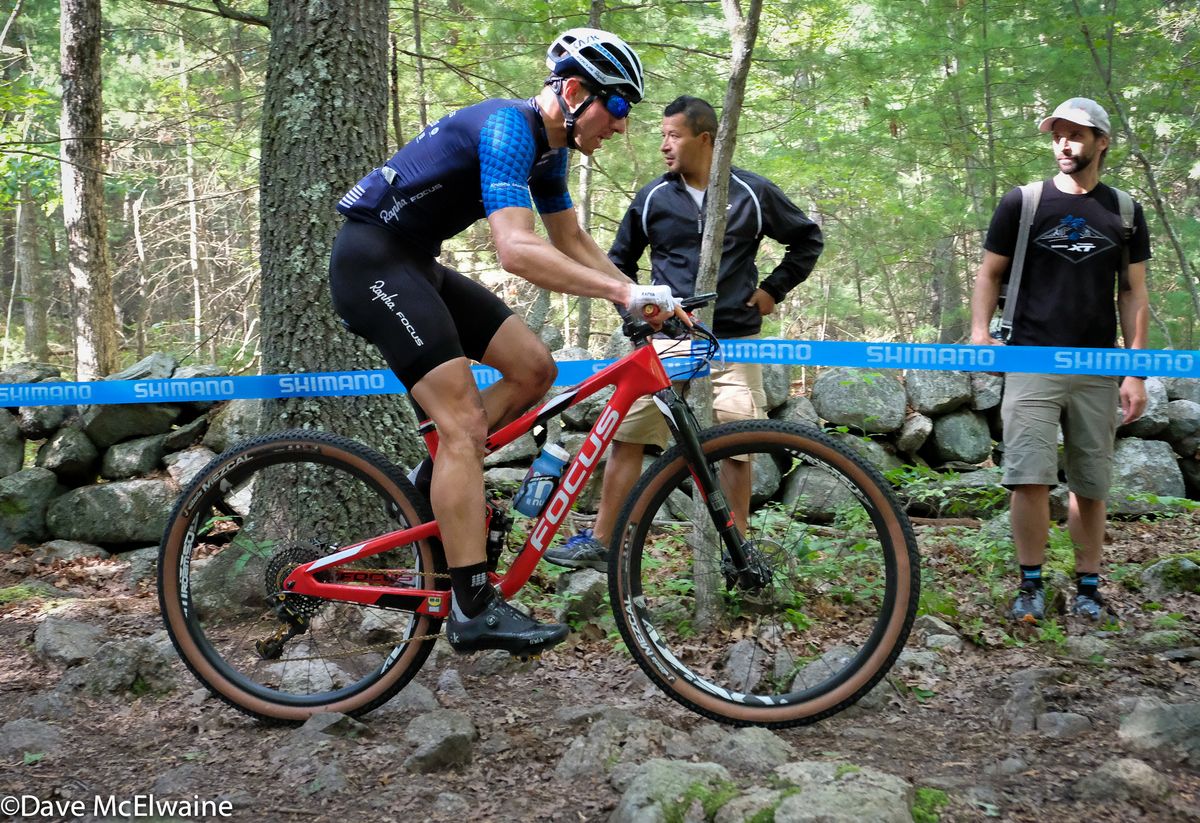 USA Cyclocross Champion (Jeremy Powers) tuning up his skills and fitness for the approaching cyclocross season
