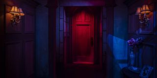 haunting of hill house's red door in maze at universal orlando's halloween horror nights