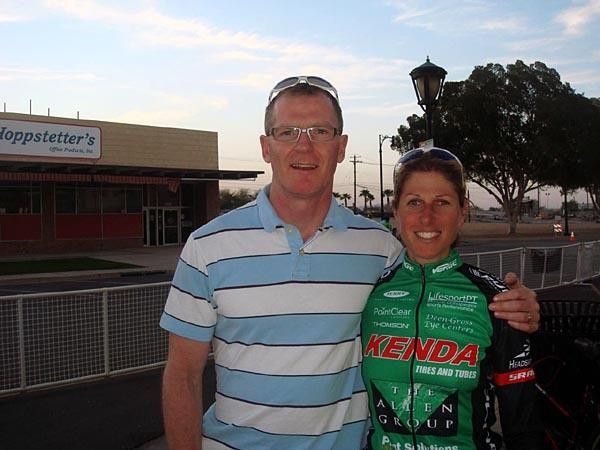 Malcolm and I at the Yuma road race.