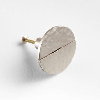 silver hammered knob