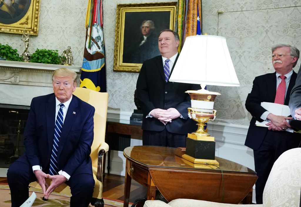 Trump, Mike Pompeo, John Bolton