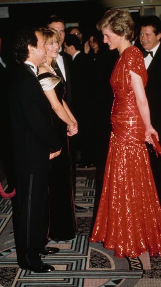 Princess Diana meeting Billy Crystal