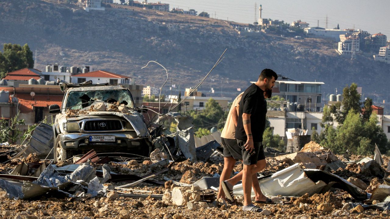 Lebanese search through rubble after Israeli airstrike