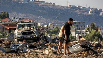 Lebanese search through rubble after Israeli airstrike