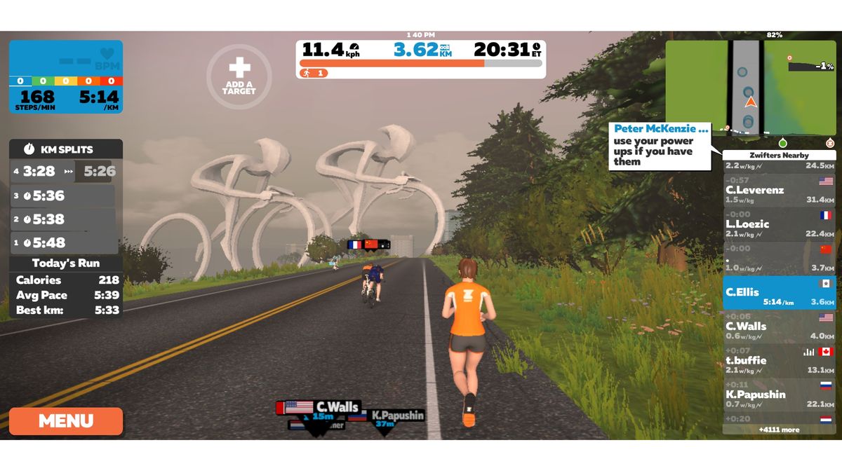 Zwift RunPod app