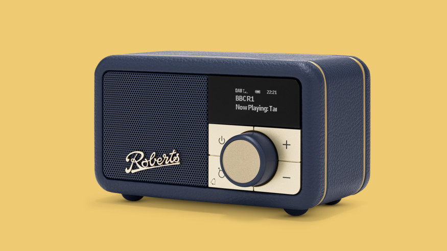 Roberts Revival Petite 2 compact DAB radio in blue