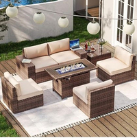 Aoxum 7 Pieces Patio Furniture Set with Fire Pit Table: was $899 now $699 @ Amazon